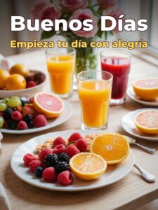 Frases bonitas con imágenes de buenos días para celular