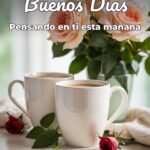 buenos días pensando en ti esta mañana