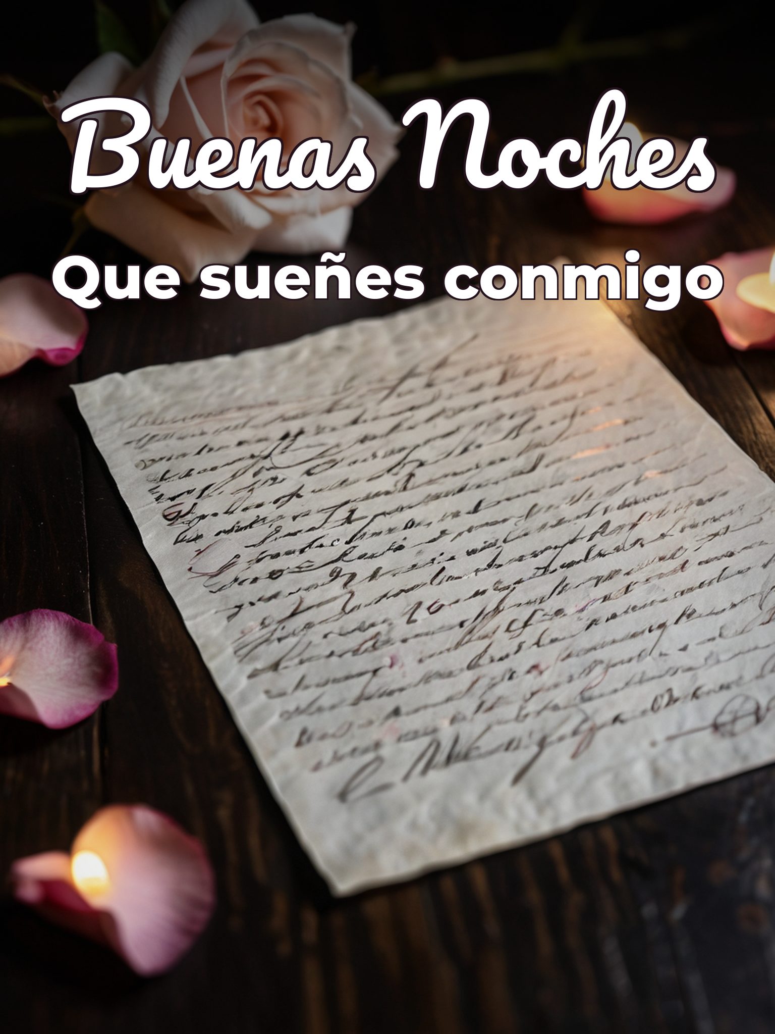 Frases bonitas de buenas noches mi amor para WhatsApp