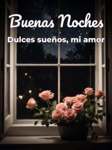 Frases bonitas de buenas noches para enamorar para Facebook