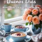 buenos días pensando en ti esta mañana