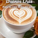 buenos días para ti, con todo mi amor