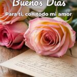 buenos días para ti, con todo mi amor