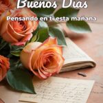 buenos días pensando en ti esta mañana
