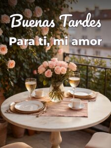Frases buenas tardes amor para WhatsApp celular