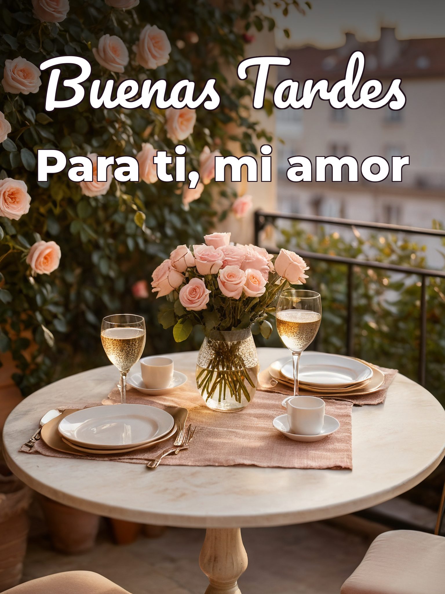 Frases buenas tardes amor para WhatsApp celular