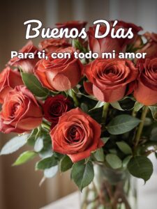 Frases buenos días amor para Facebook