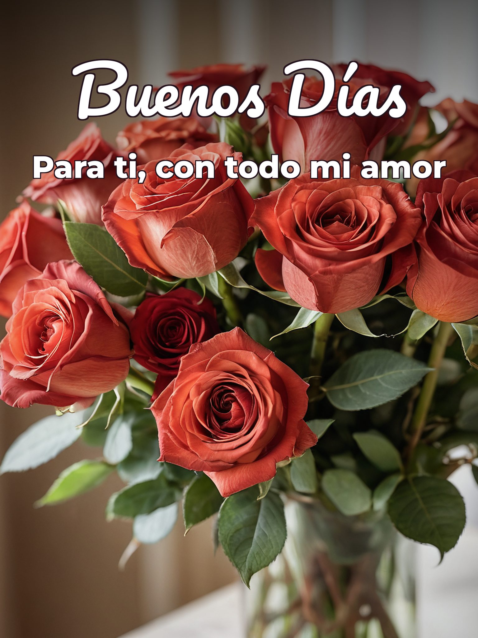 Frases buenos días amor para Facebook