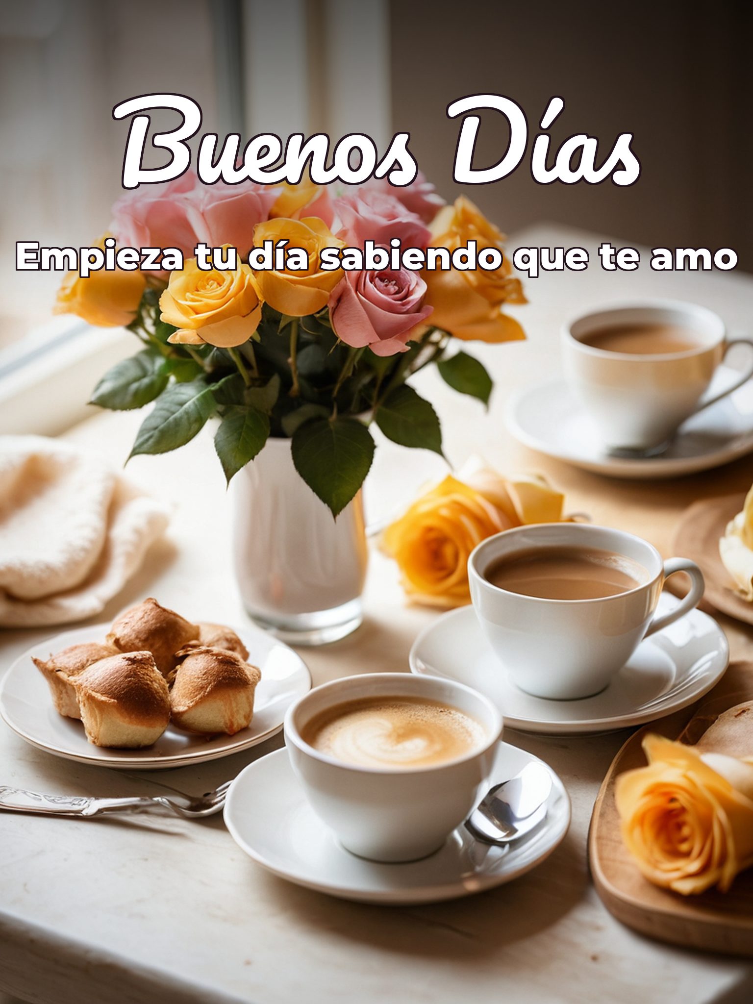 Frases buenos días amor para mi novia para Facebook