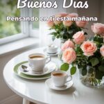 buenos días pensando en ti esta mañana