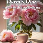 buenos días pensando en ti esta mañana
