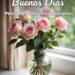 buenos días pensando en ti esta mañana