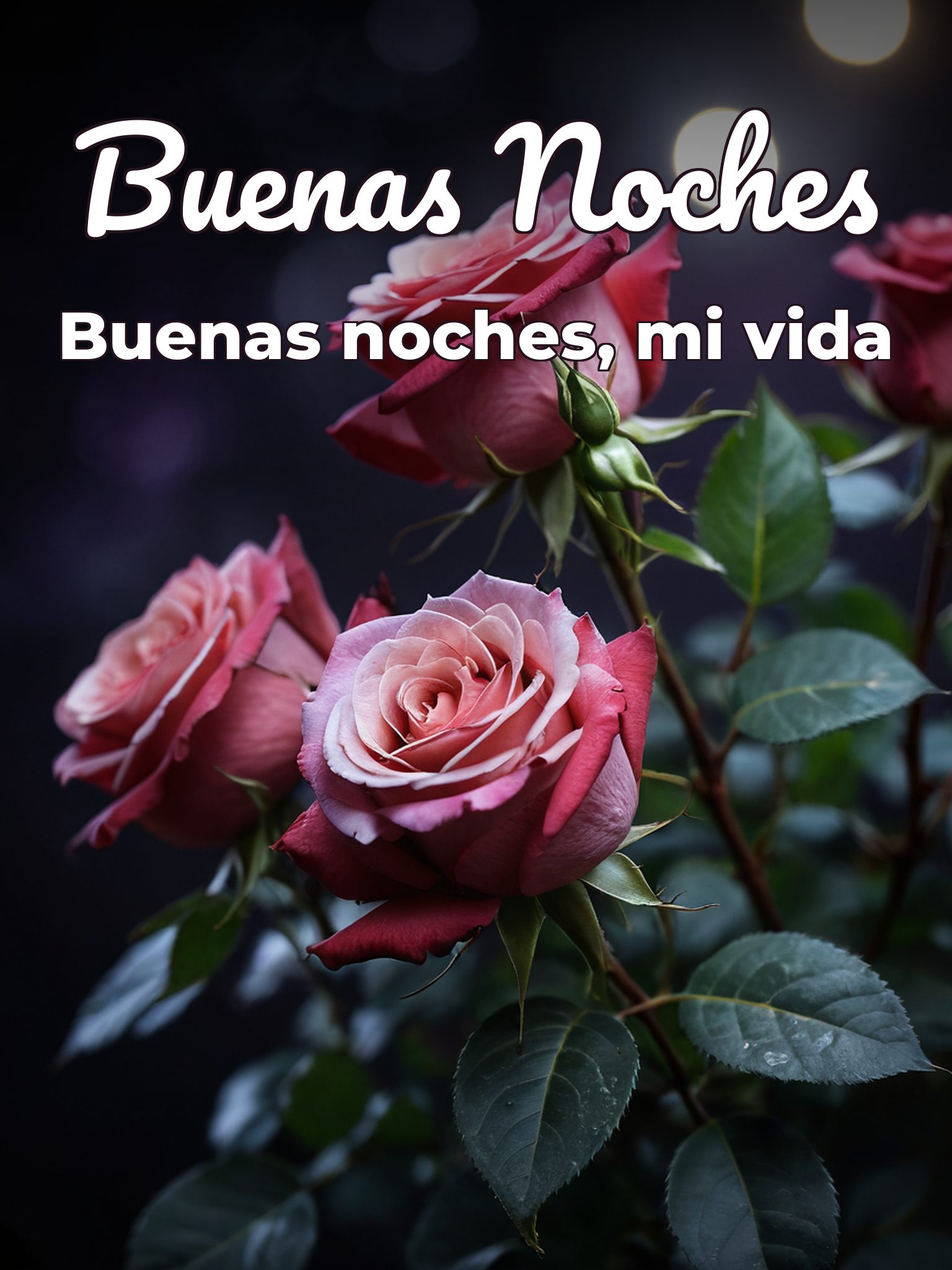 Frases cortas de buenas noches amor para Facebook