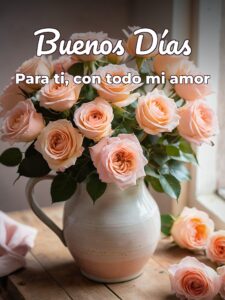 Frases cortas de buenos días amor mio para Facebook