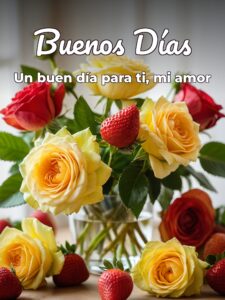 Frases cortas de buenos días para mi novia para Facebook