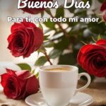buenos días para ti, con todo mi amor