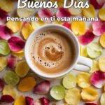 buenos días pensando en ti esta mañana