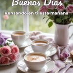 buenos días pensando en ti esta mañana