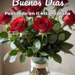 buenos días pensando en ti esta mañana
