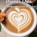 buenos días pensando en ti esta mañana