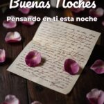 buenas noches pensando en ti esta noche