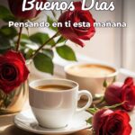 buenos días pensando en ti esta mañana