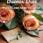buenos días para ti, con todo mi amor