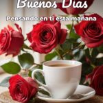 buenos días pensando en ti esta mañana