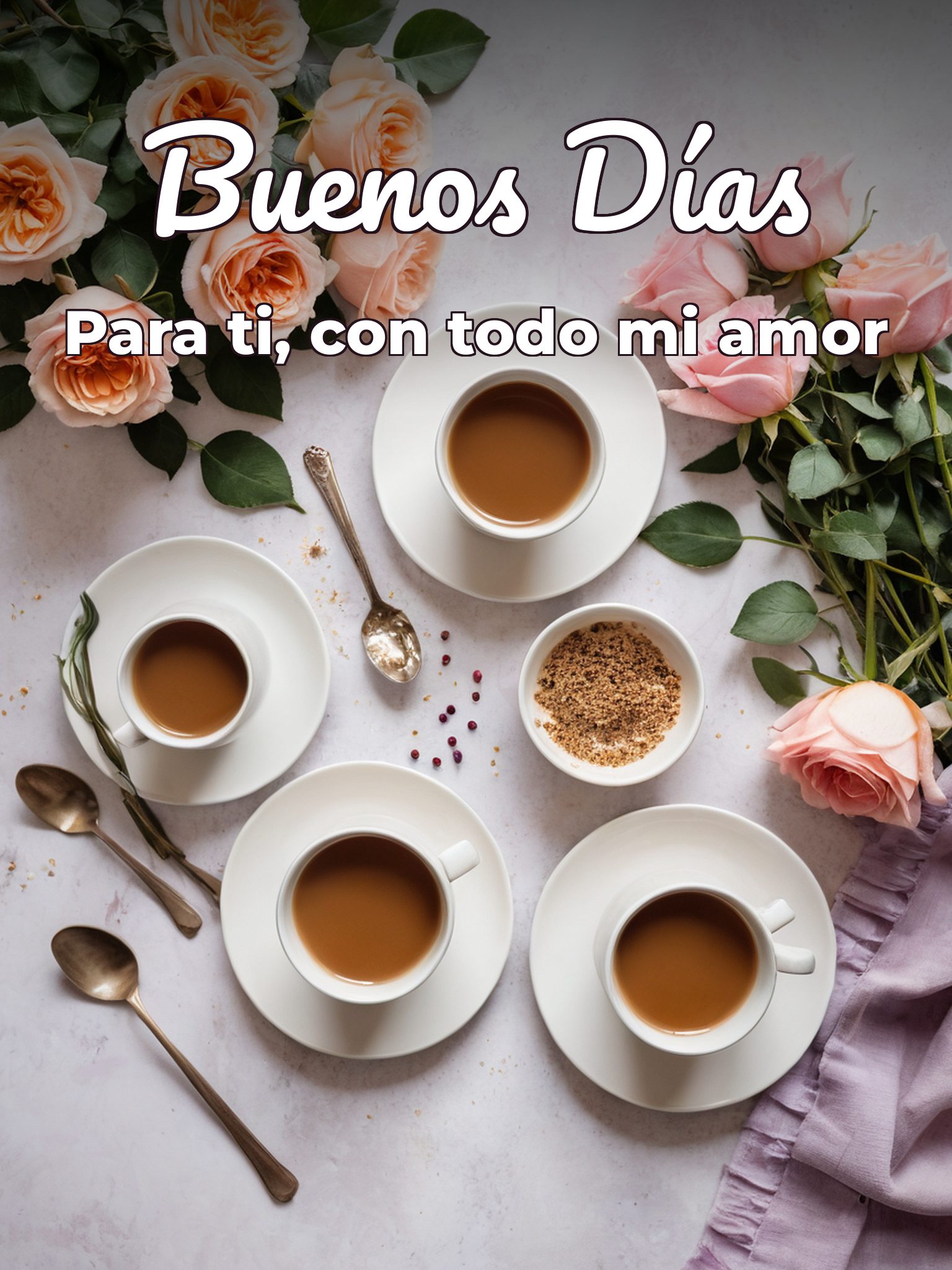 Frases de amor para desear buenos días para una amiga