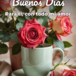 buenos días para ti, con todo mi amor
