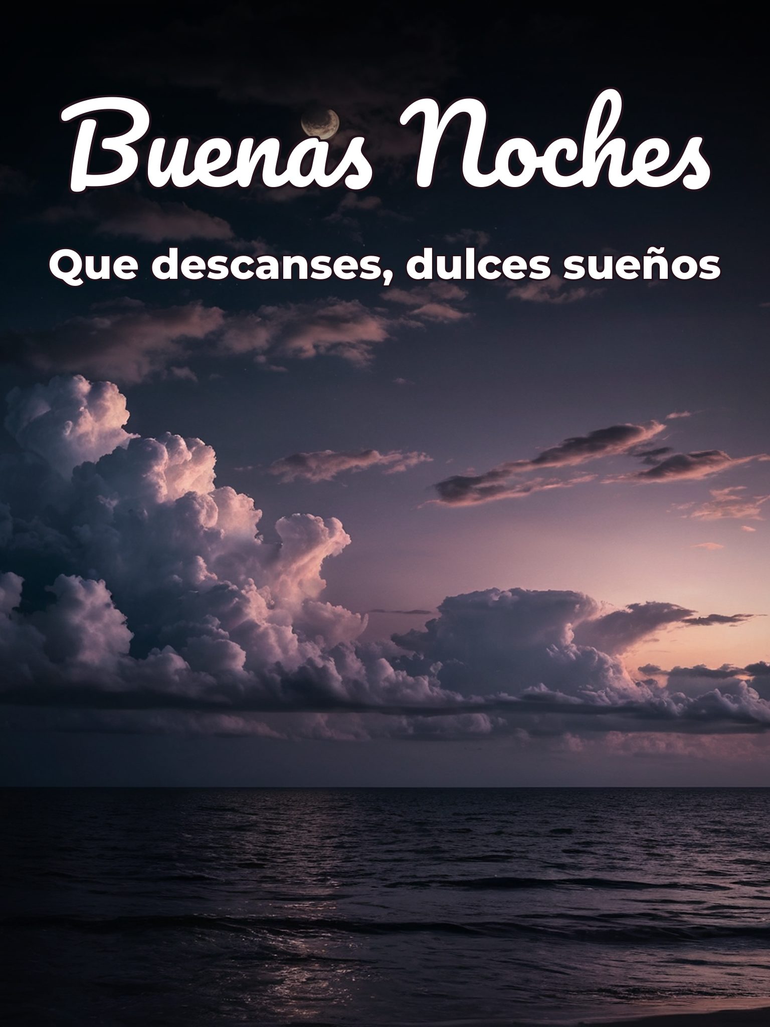 Frases de buenas noches cortas para Facebook