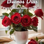 buenos días para ti, con todo mi amor