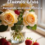 buenos días pensando en ti esta mañana