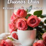 buenos días pensando en ti esta mañana