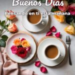 buenos días pensando en ti esta mañana