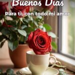 buenos días para ti, con todo mi amor