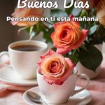 buenos días pensando en ti esta mañana