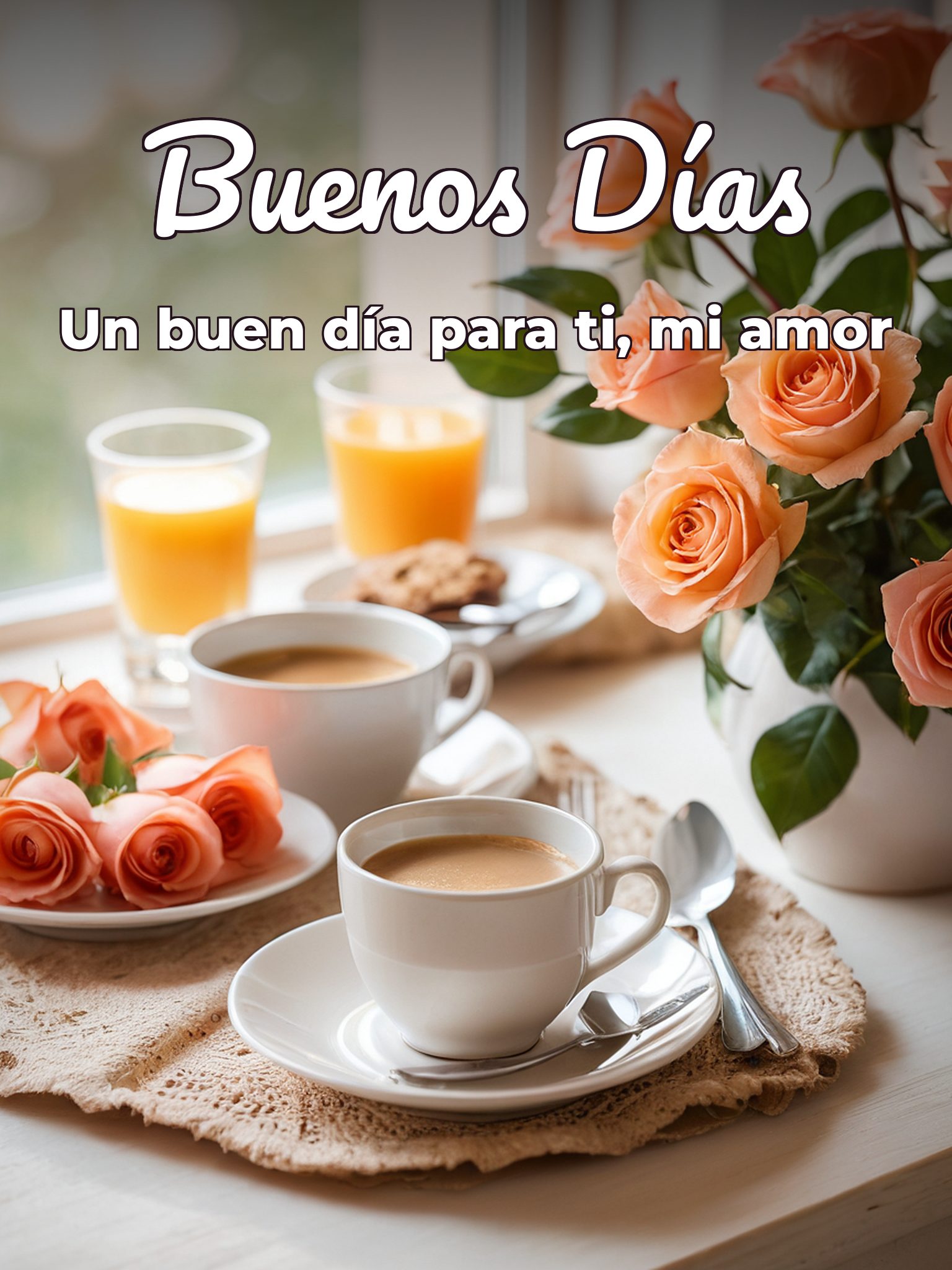 Frases e imágenes de buenos días mi amor para WhatsApp