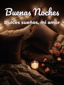 Frases hermosas de buenas noches para mi amor para Facebook
