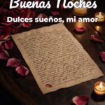 buenas noches dulces sueños, mi amor