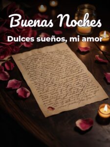 Frases hermosas de buenas noches para mi amor para WhatsApp