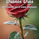 buenos días pensando en ti esta mañana