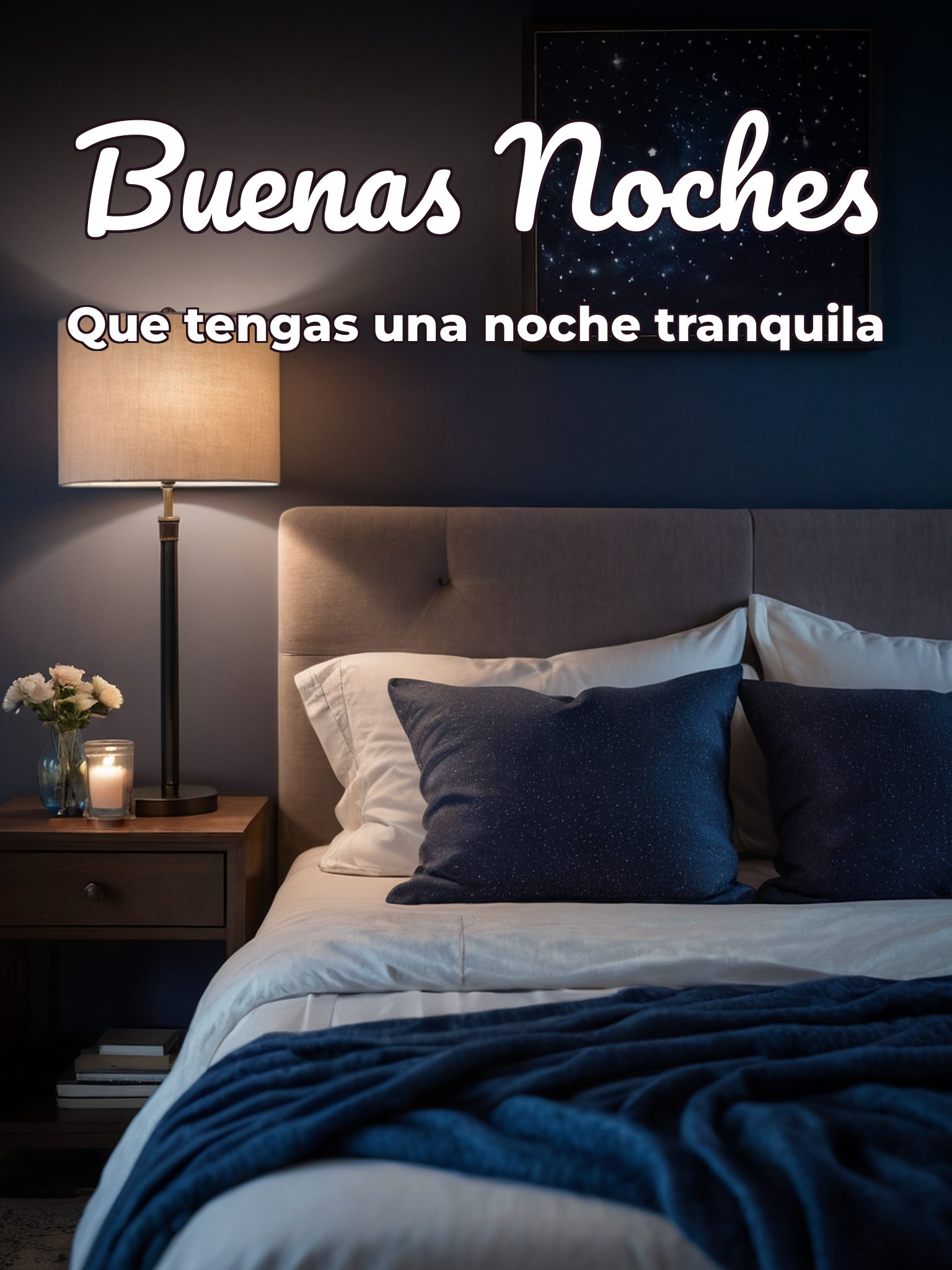 Frases lindas de buenas noches para Facebook