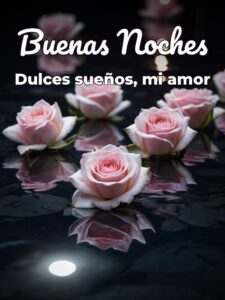 Frases lindas de buenas noches para mi amor para Facebook
