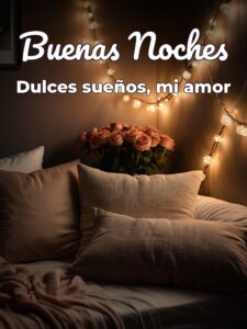 Frases lindas de buenas noches para mi amor para WhatsApp