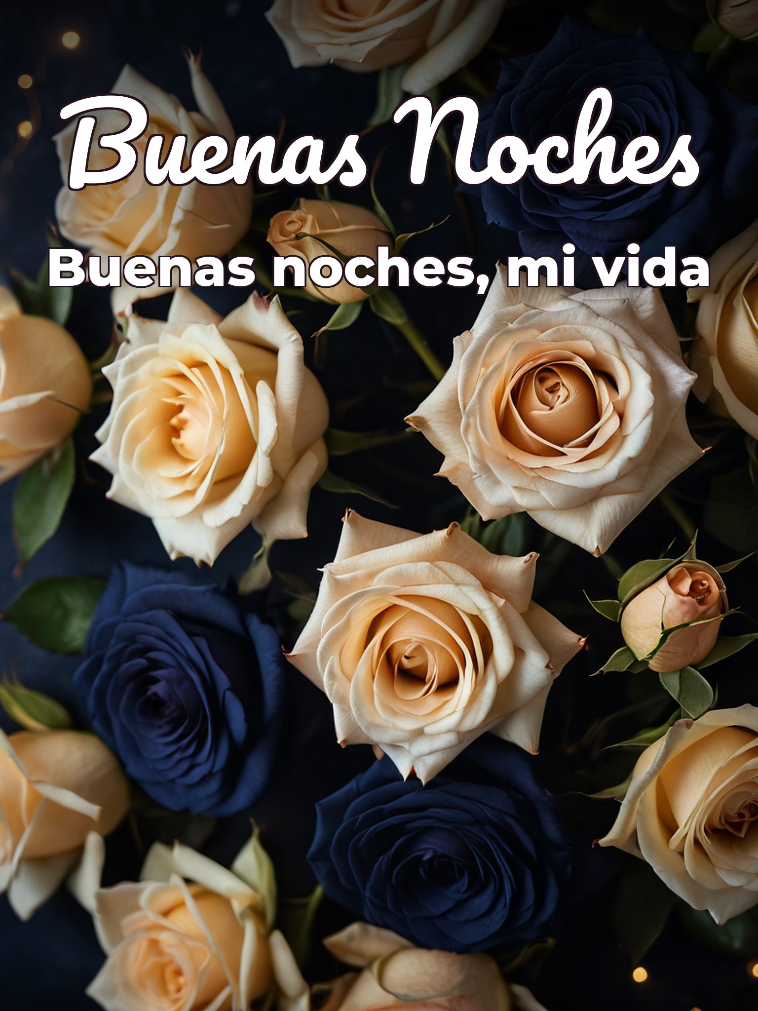 Frases lindas de buenas noches para mi novia para Facebook