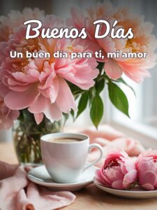 Frases lindas de buenos días amor para Facebook