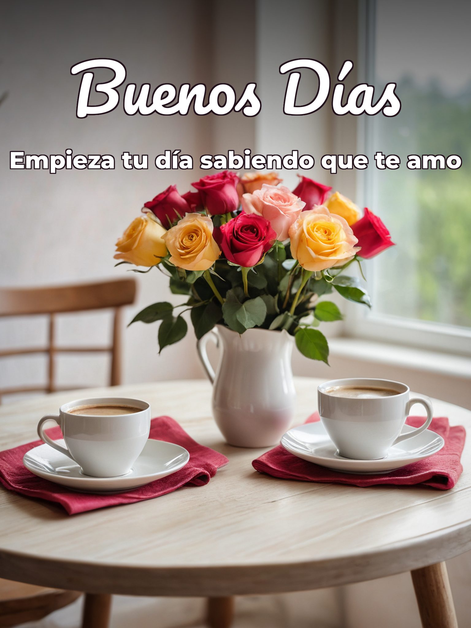 Frases lindas de buenos días amor para mi amor