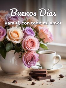 Frases lindas de buenos días para mi amor para WhatsApp