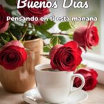 buenos días pensando en ti esta mañana